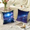 3D Planet Wunderschöne Sternenhimmel Kissenbezug Quadratisches Kissen Schlafzimmer Sofa Freizeit Komfort Kissen Auto Wohnzimmer Heimdekoration