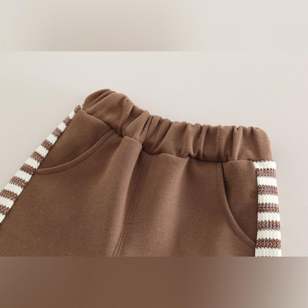 Kids Casual Long-Sleeve Set, Comfortable Daily Wear Outfits