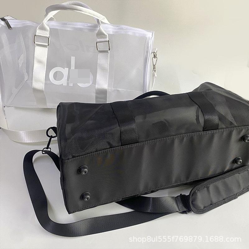 2026New transparent handbag, ultra-lightweight mesh gym bag, large-capacity tote bag, nylon fashion bag
