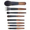 12Pcs Compact Mini Makeup Brush Set Wood Handle Eyeshadow Make Up Kit Lip Liner Brush Set  Travel