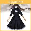 Puella Magi Madoka Magica Akemi Homura Cosplay Jurk Met Polyester Stof Voor Anime Rollenspel