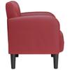 Armchair with Armrests Burgundy 54 cm Faux Leather