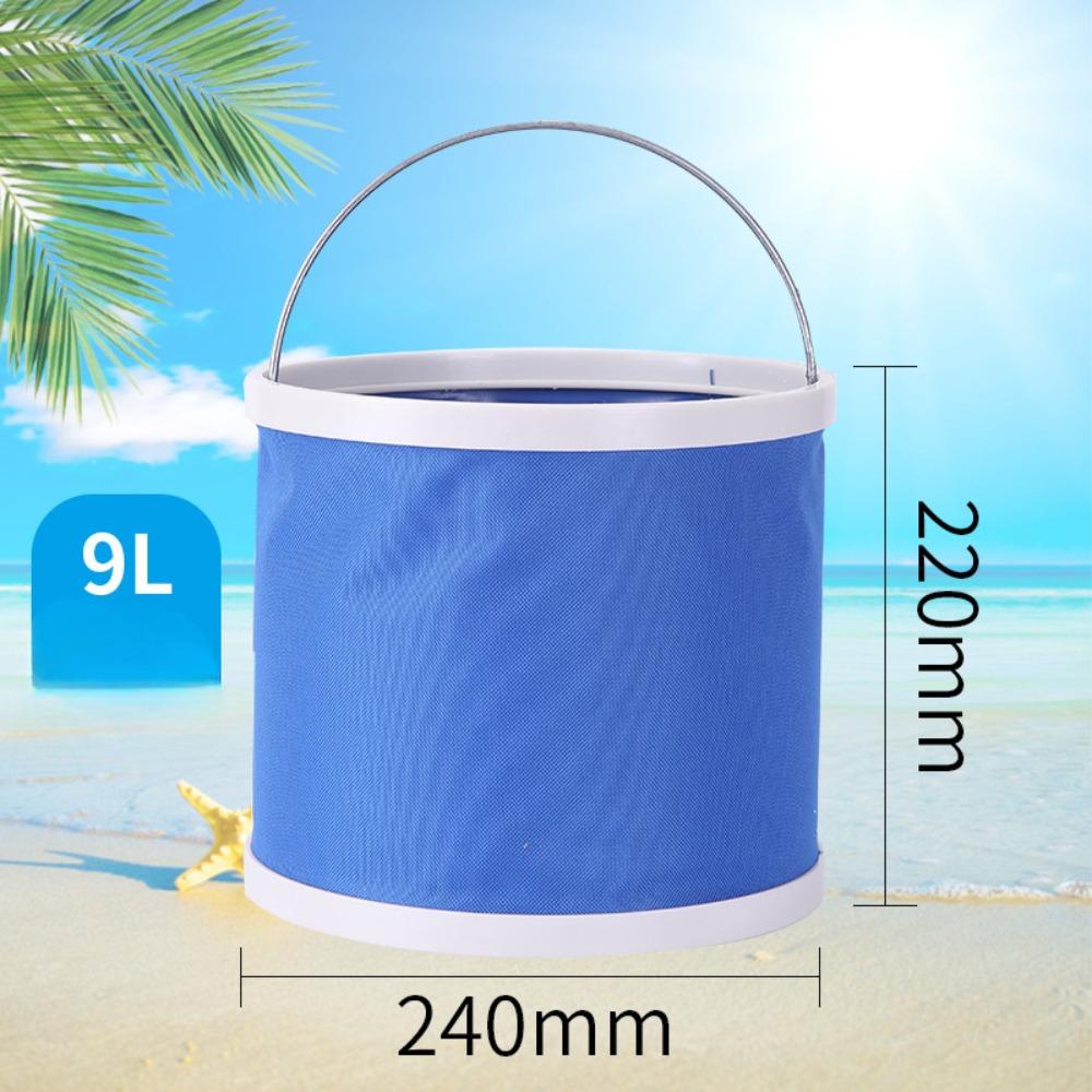 Car Folding Bucket 9L Business Car Bucket Car Washing Bucket Self Driving Tour Fishing Bucket