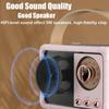Haut-parleur stéréo Hifi rétro Bluetooth V5.0, Portable, sans fil, Vintage, en plastique, 3W, gamme complète, 50hz-20khz, lecteur de musique