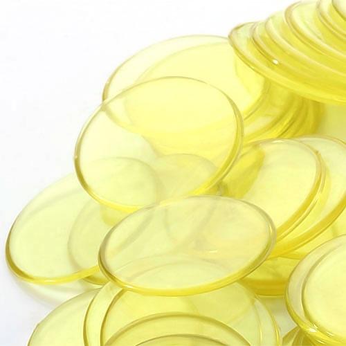100 pièces bleu clair/vert clair/jaune clair/rouge clair jetons de Bingo en plastique 3/4 pouces (1,9cm)