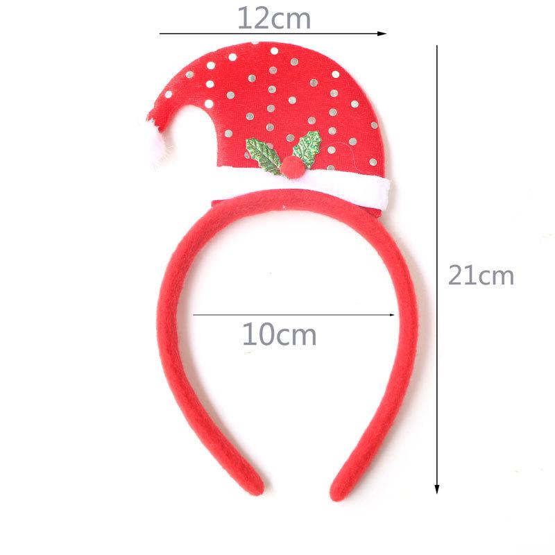 Christmas Headband: Santa, Snowman & Reindeer Antlers for Kids' Party