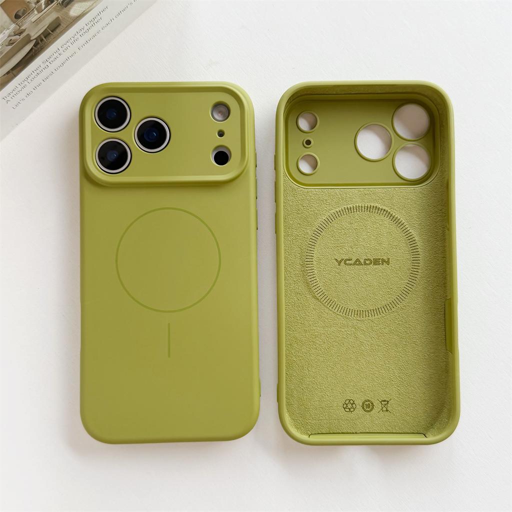 Magnetic Phone Case for IPhone 17 Air 16 15 14 13 12 11 Pro Max XS XR X for Magsafe Wireless Charge Liquid Silicone Soft Cover