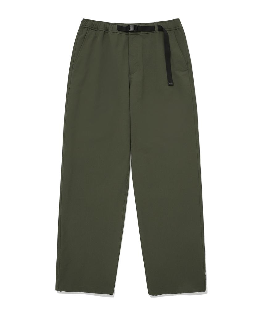 COVERNAT White Brushed Synthetic Regular Fit Pants Khaki