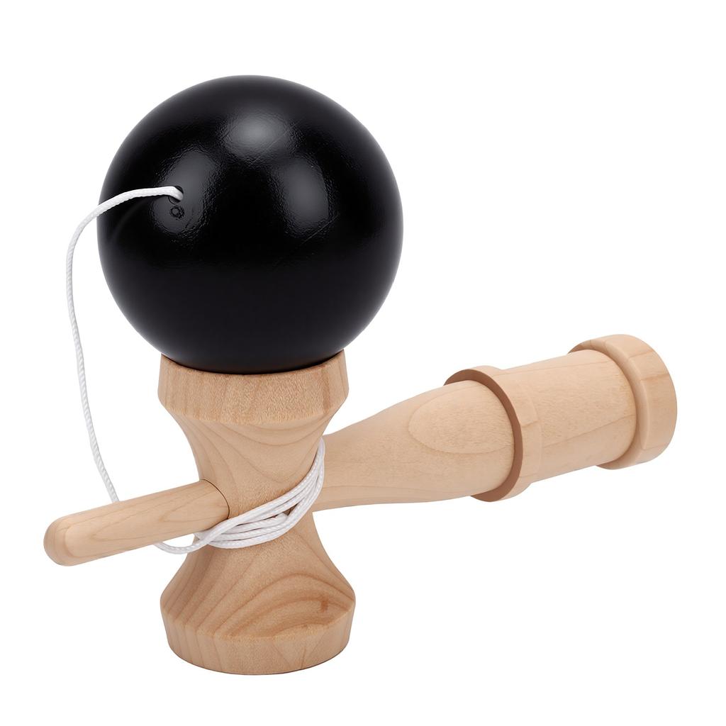 Wooden Kendama Toy Hand Eye Coordination Training Portable Kendama Catch Ball Toy Game Black