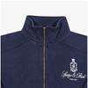 Sporty   Rich Sweat-shirt Demi-Zip Femme Bleu Marine Foncé St073606231bl106