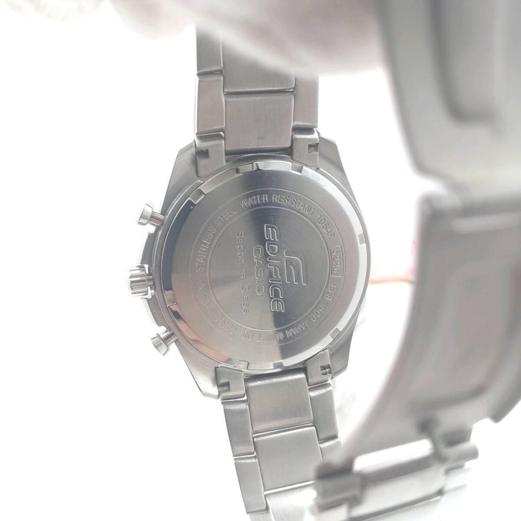 Used Working Condition: CASIO Edifice Chronograph Day-Date Calendar Quartz Watch for Men - Management ID 1092i