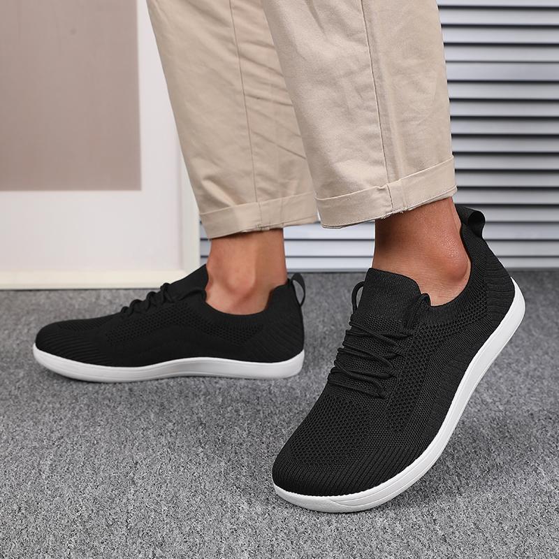 Fashion Men Breathable Summer Wide Toe Casual Sports Shoes with Mesh Fabric for Comfortable Walking Couple Running Shoes Large Size
