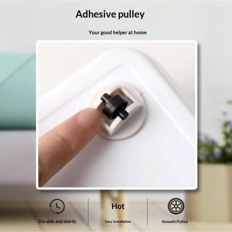 8Pcs Self-Adhesive Casters Plastic Furniture And Storage Box Wheels For Easy Mobility Multi-Functional Caster Wheels