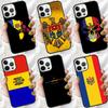 Bandeira da Moldávia Passaporte Moldávio Mapa da Bandeira Capa de Telefone Para iPhone 17 Air 16 15 14 plus 11 12 13 Pro max Capa Shell coque