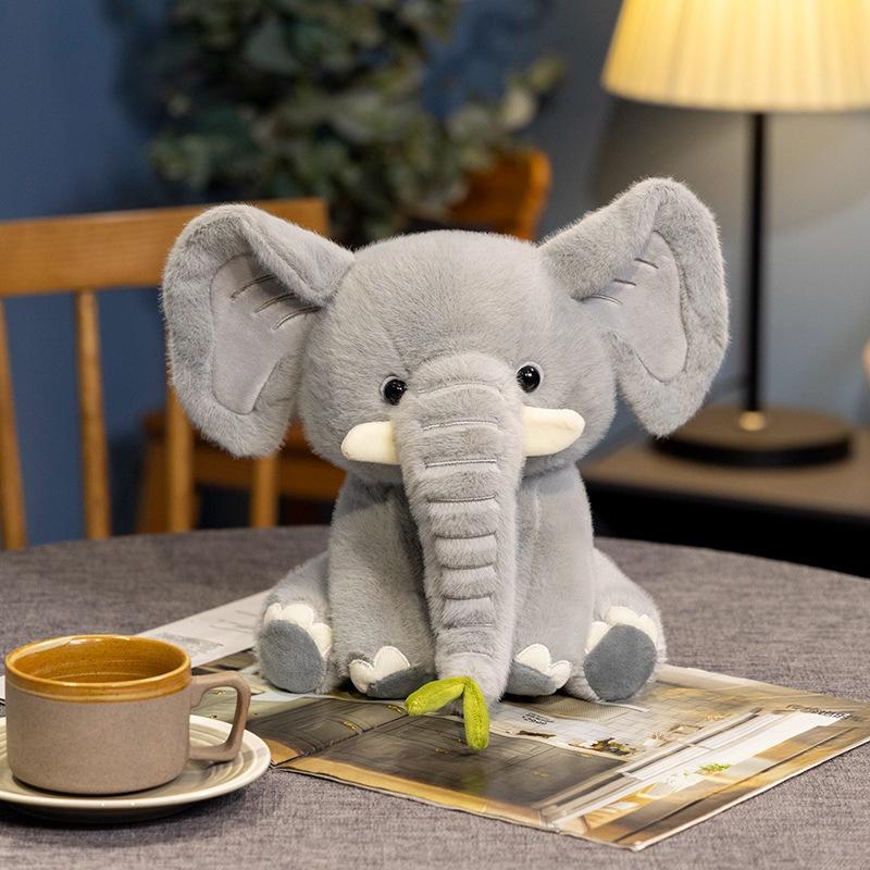 Cute Cute Baby Elephant Doll Plush Toy Elephant Doll Children Accompany Soothing Rag Doll Girl Birthday Gift