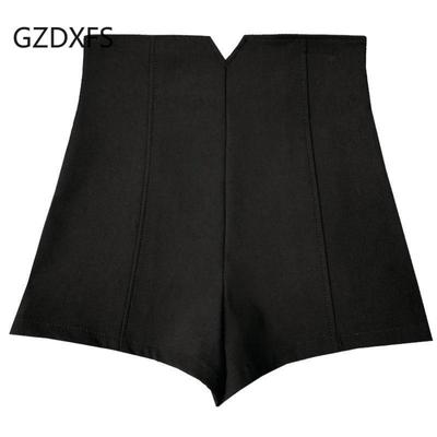 New Elastic A-line Wide Leg Shorts Women's High Waist Casual Pants Slim Fit and Wear Hot Pants Outside