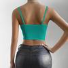 Sexy Lace Underwire Diamond Fishbone Crop Top - See-Through Bodycon Tank for Women