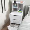 Bymaocar White Storage Nightstand w/ 3 Drawers Side Stand Multifunctional Bedside Cabinet Night Stand Furniture Easy Assembly
