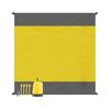 Yellow Outdoor Camping Waterproof and Moisture-Proof Mat, Foldable Lawn Beach Mat, Picnic Mat