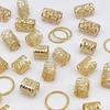 80Pcs Dreadlock Hair Accessories Open Design Easy To Wear Braided Hair Beads Rings