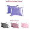 Soft Satin Pillowcases With Concealed Zipper Elegant Design Perfect For Home Decor