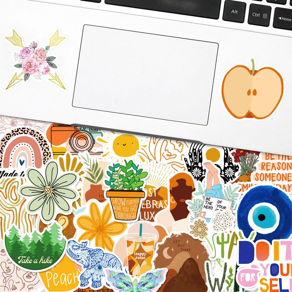 50 Stück neue Aufkleber, niedliche Aufkleber für Notebooks und Mobiltelefone