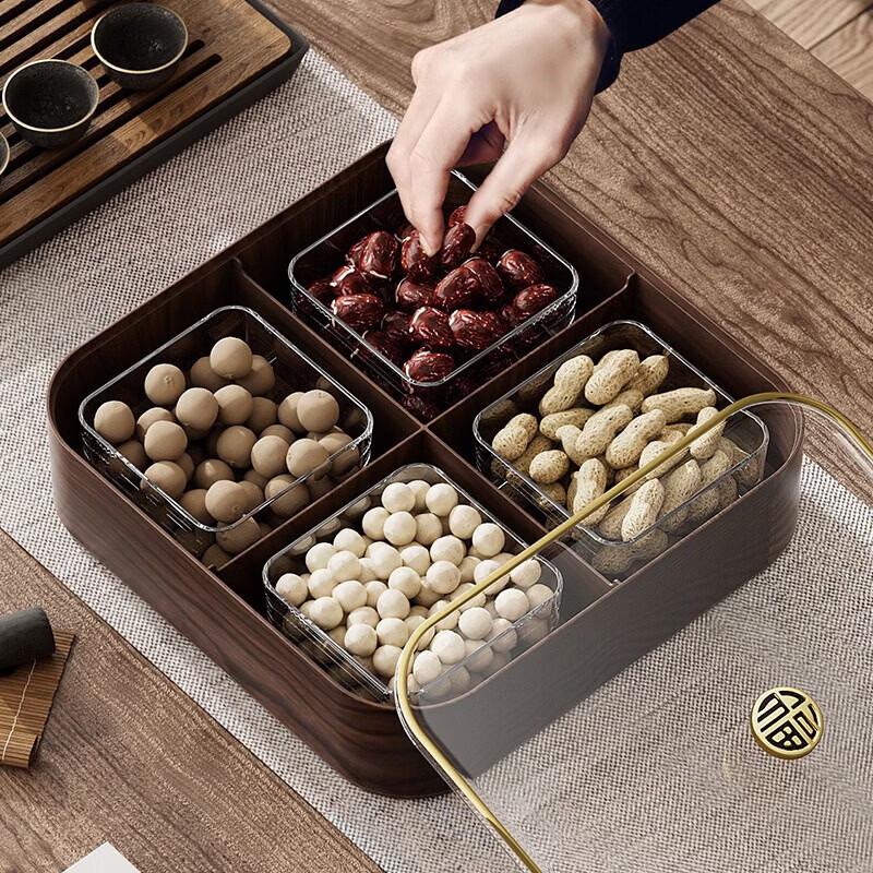 New Chinese Style Imitation Wood Dried Fruit/Nut Candy Box