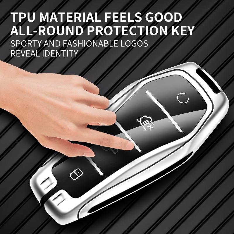 Interior Mouldings Car Key Case for BYD Atto 3 Seal U Dm I Song Plus Dolphin Han EV Tang DM Qin Plusdmi Keychain Key Cover Shell