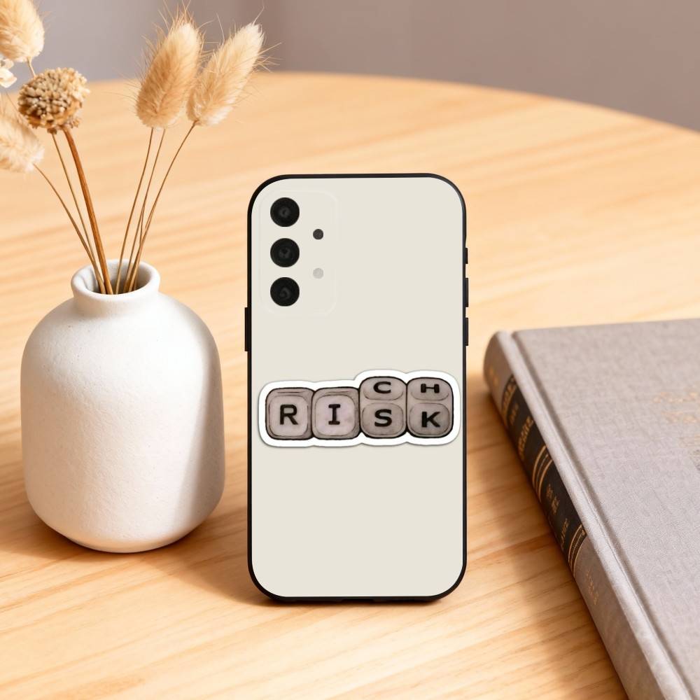 Day Trader Trading RISK RICH Phone Case For Samsung S25,24,23,22,30,21,10,9,Ultra,Plus,Lite,FE,4,5 G Soft Black Case