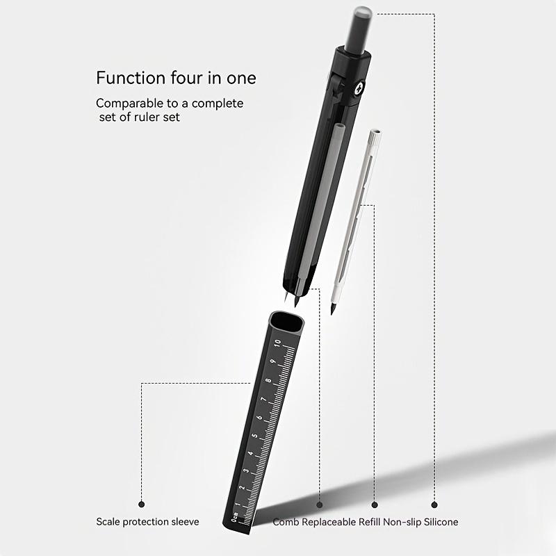 Student Compass and Ruler Set, Professional Drawing Tool, Suitable for School and Office Painting, Engineering Drawing