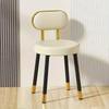 Home Light Luxury Dining Table and Chair Home Breathable Chair Creative Dining Chair Soft Packaging Chair Bedroom Dressing Chair