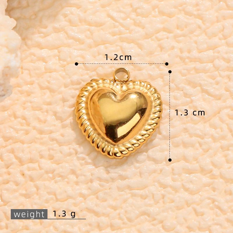 European & American Love Heart Pendant Earrings - Luxury Stainless Steel Titanium Jewelry for Women