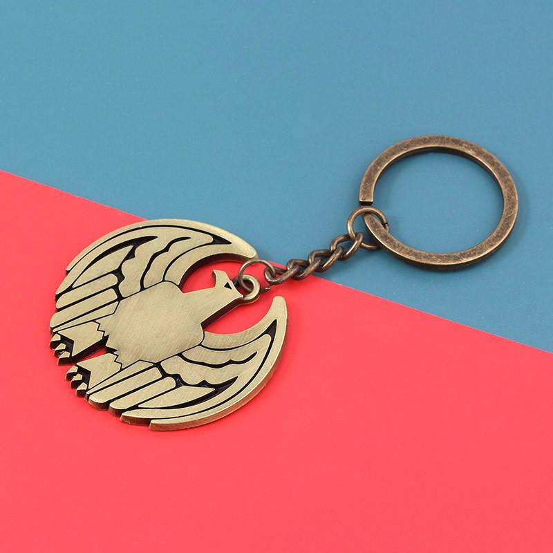 The Boys Zinc Alloy Keychain With Eagle Badge Keyring For Cosplay And Collection