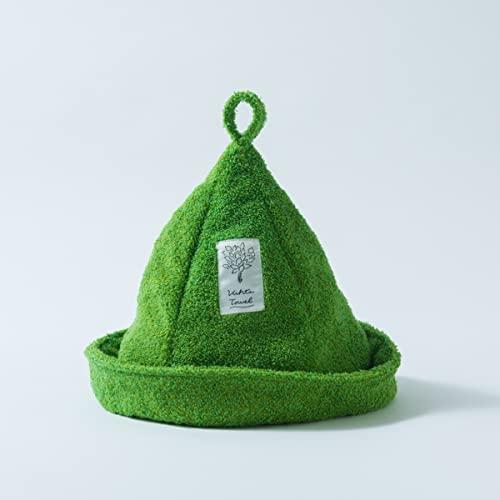 Hartwell Japanese-made Vihta Towel Sauna Hat, Green, Imabari-made