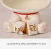 Fortune Cat Luxury Desktop Ornament & Key Holder for New Home/ Living Room Decor Gift