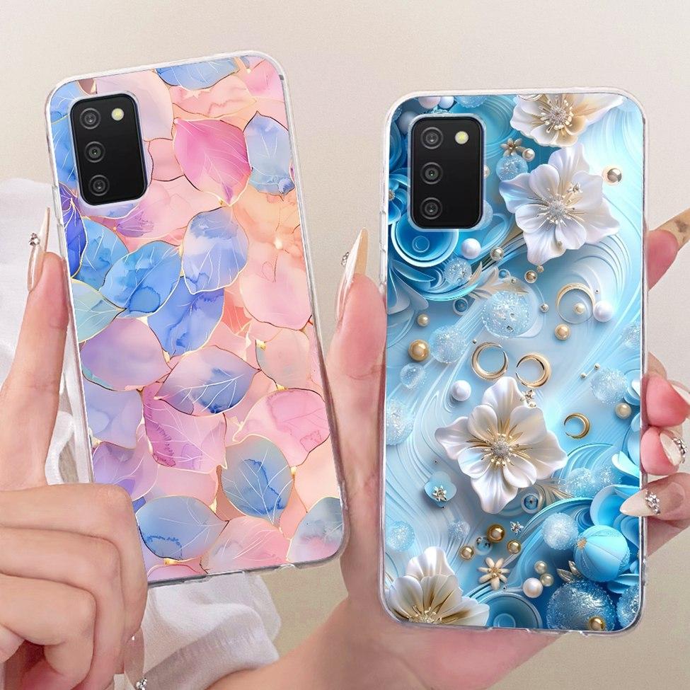Clear Cover For Samsung A03s Case Cute Fashion Butterfly Funny Painted Casing For Samsung Galaxy A03s SM-A037F SM-A037M SM-A037G