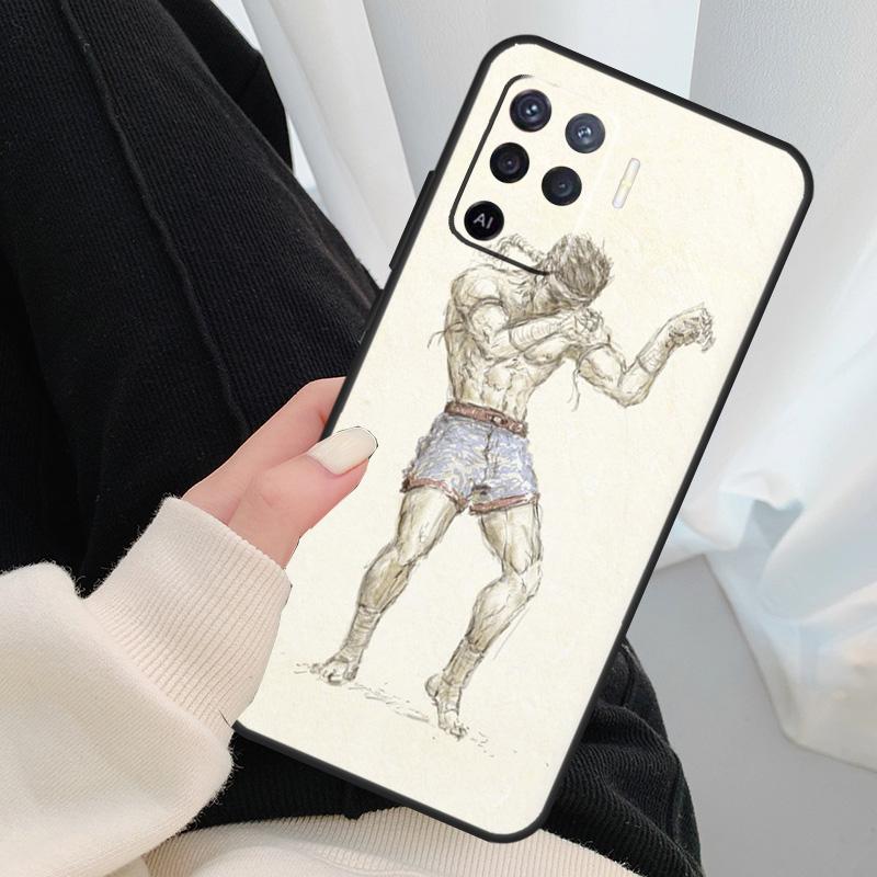 Muay Thai Kickboxing Fight Case For Oppo A96 A76 A16 A60 A98 A58 A78 A18 A38 A80 A40 A77 A57 A17 A74 A54 A94 A15 A5 Pro