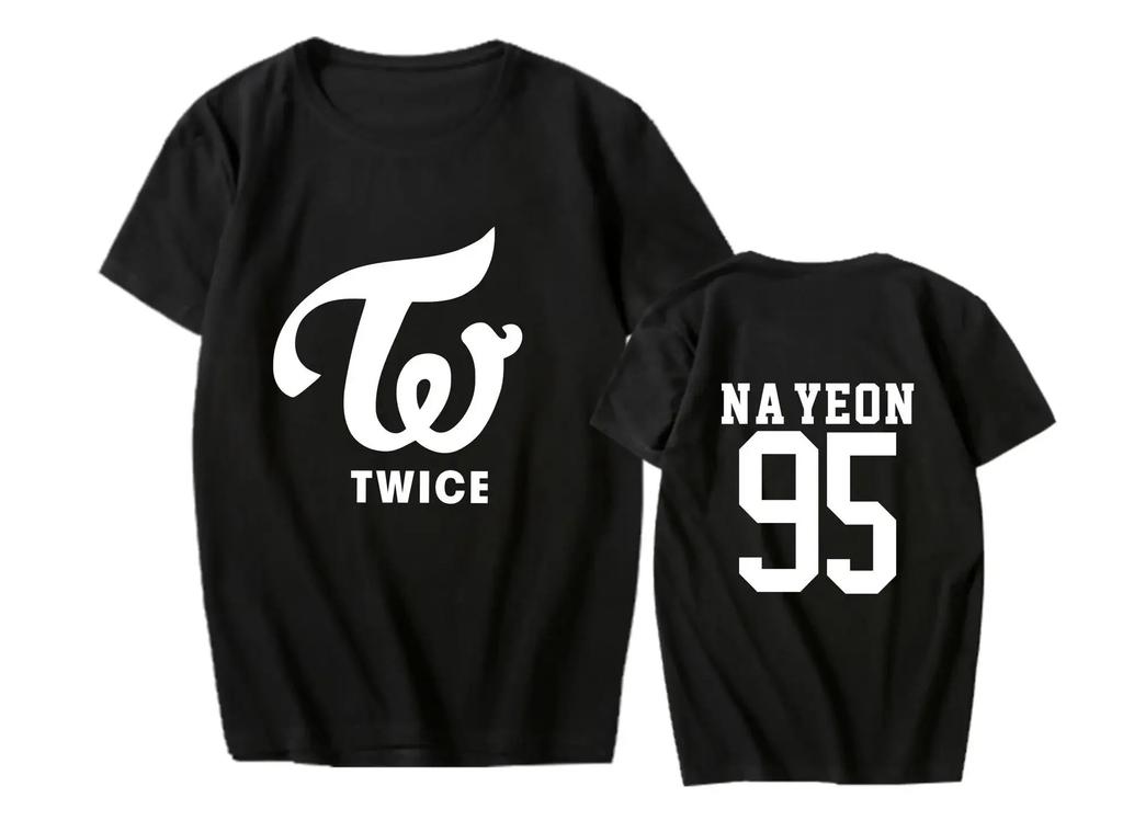 2026 TWICE Lin Nilian MOMO Zhou Tzuyu Mina Koncert Kolem Stejného Tričko s Krátkým Rukávem Trend Dámská Trička