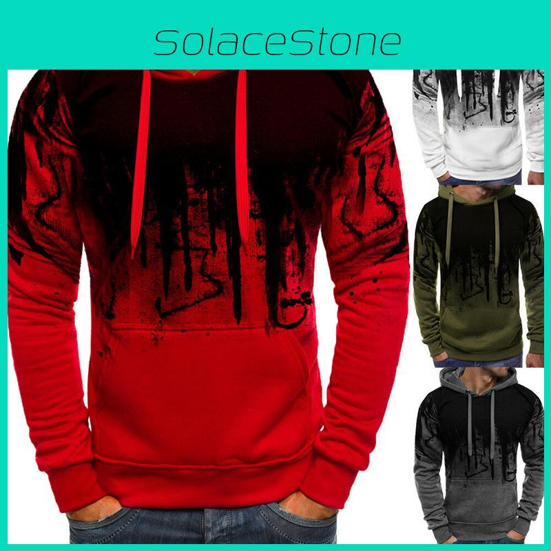 Men's Winter Hoodies Slim Fit Hooded Sweatshirt Warm Outwear Soft Material Jacket
