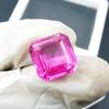 15.6 Ct Natural Pink Sapphire Square Cut   Jewelry Making Loose Gemstone