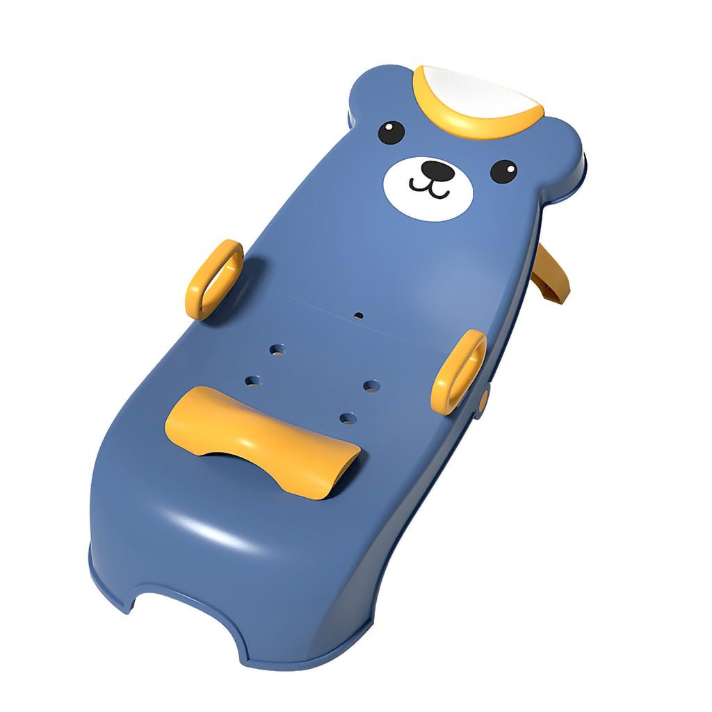 Children Deck Chair Foldable Stretchable Headrest Comfortable Longue for Hair Washing Blue