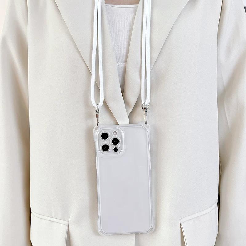 Shockproof Silicone Phone Case with Detachable Lanyard for HONOR X9d X9c Smart X9b X9a X9 5G X7c 200 PRO 90 lite 50 Multi-Color Cover