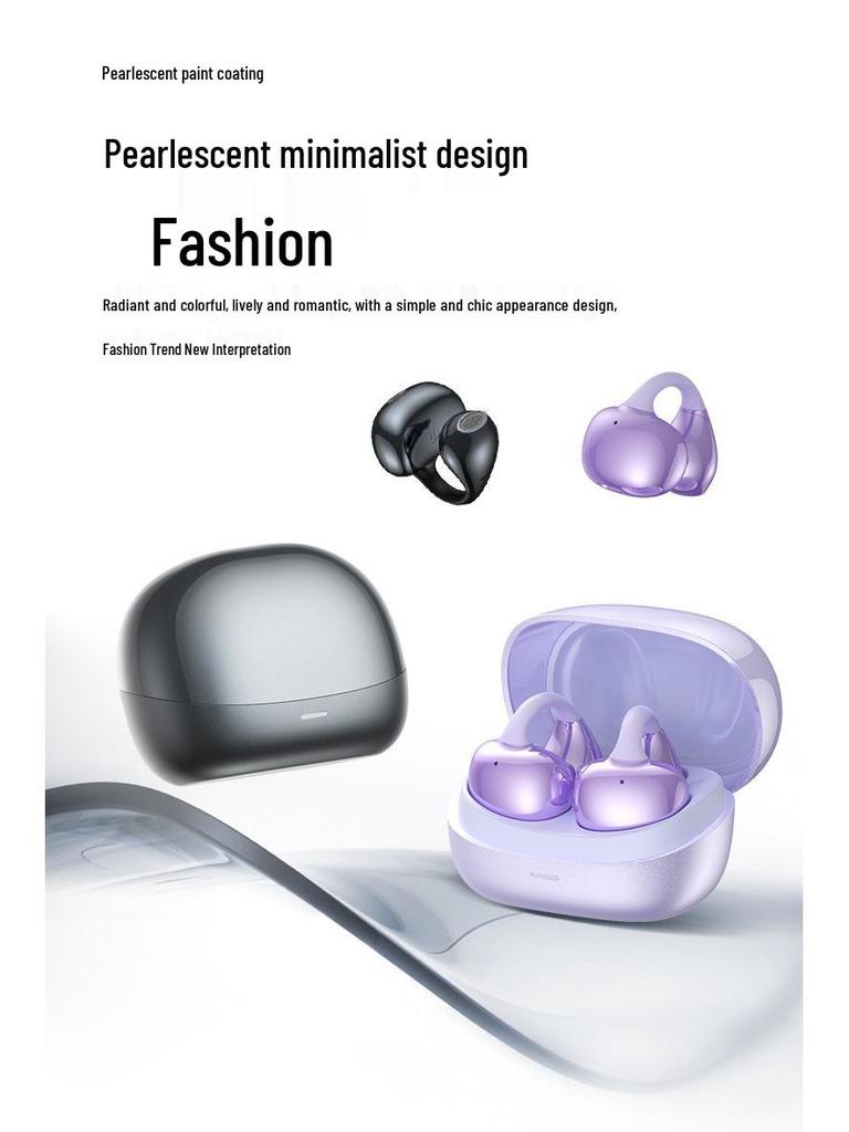 Langsdom TS20 Open-Ear Clip-on Bluetooth Wireless Headphones for Sports & Running (2025 Model)