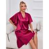 Cross-border Pajamas Women's Summer High-end Ice Silk Sexy Loungewear Short-sleeved Pajamas Women