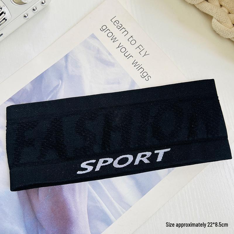 Unisex Sweat-Absorbing Yoga Headband for Sports, Fitness, and Face Washing