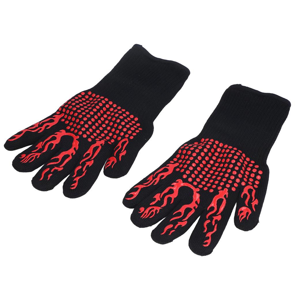 800 ℃ Heat Resistant Gloves Washable Insulation Fireproof Gloves for Outdoor BBQ Grilling