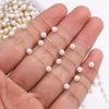2meters 1meter 4mm Stainless Steel Round ABS Pearl Beads Chains for Necklace Bracelet Jewelry Making DIY Findings Supplies