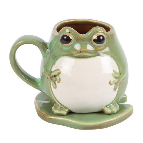 Something Different Frosch Tasse & Untertasse