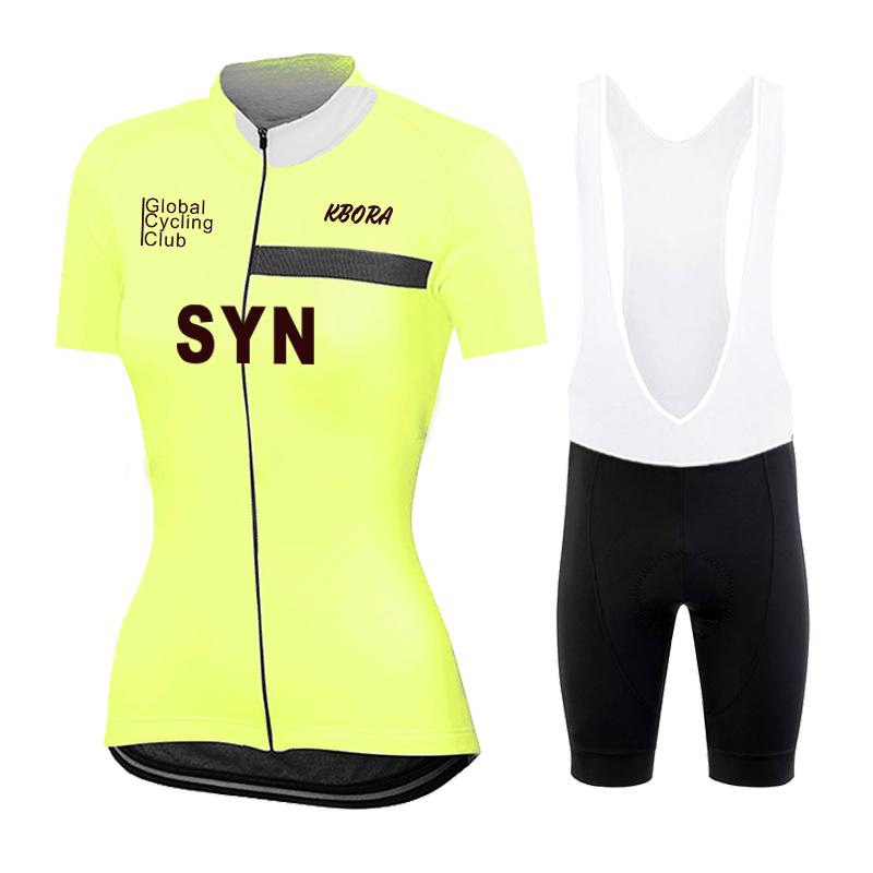 2026 Women Summer Cycling Jersey Set Short Sleeve Pink Bicycle Clothing Road Team Bike Uniform Sportswear Ropa Ciclismo Maillot