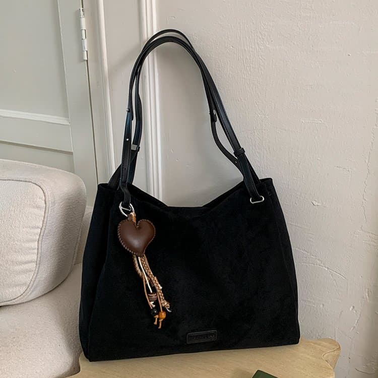 Women's Imitation Suede Shoulder Bag Large Capacity Tote Bag